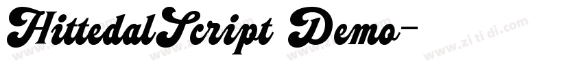 HittedalScript Demo字体转换